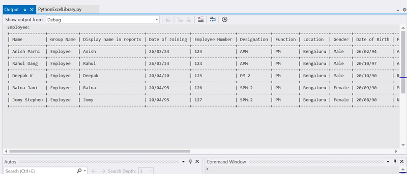 使用 Pyexcel 读取 Excel 文件