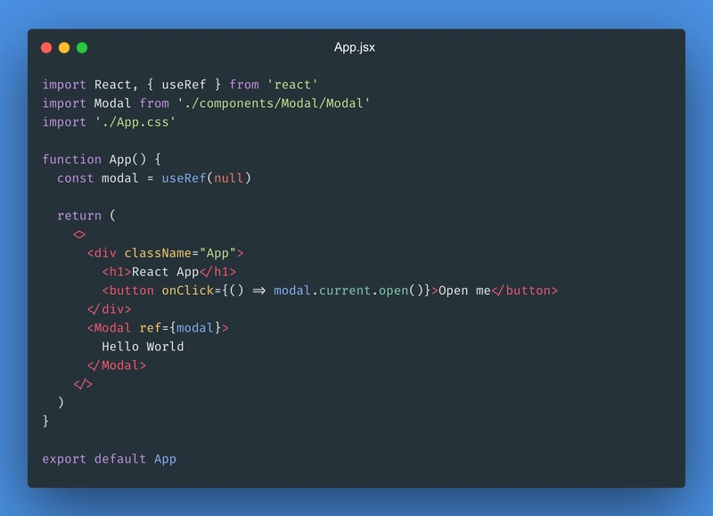 React Modal 使用