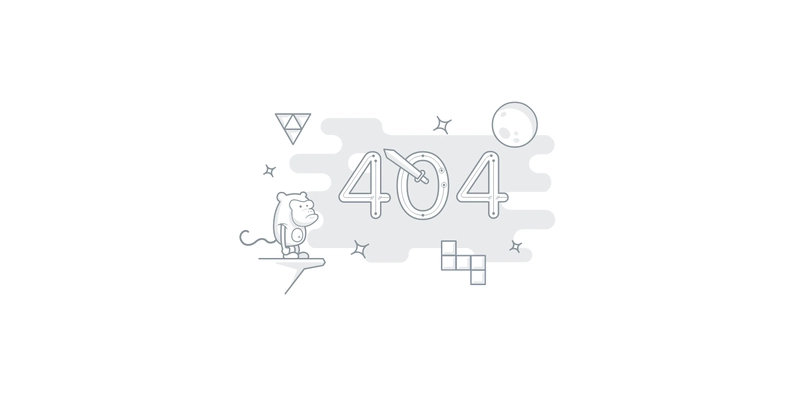 演示图片：404 页面插图 - 前端解决方案