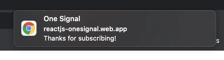 OneSignal 反应