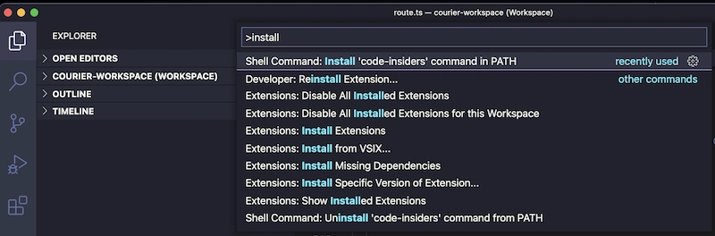 VS Code 安装 CLT