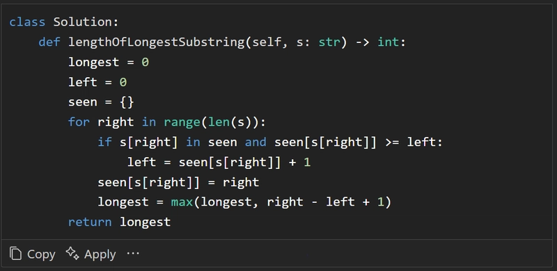 使用 Gemini 生成的代码