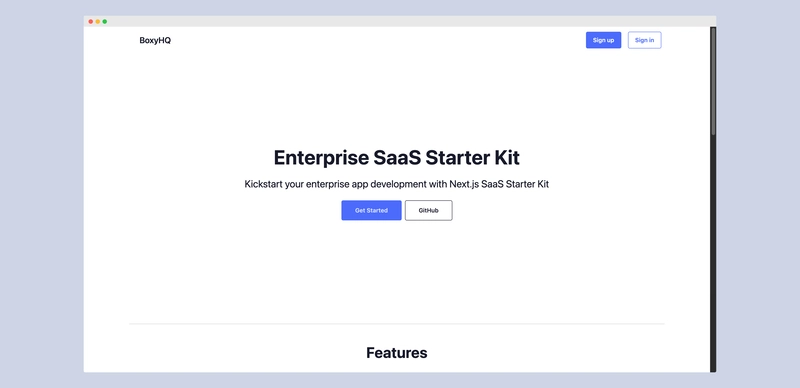 Next.js SaaS 入门套件