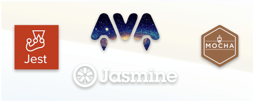 Jasmine、Jest、Ava、Mocha 徽标