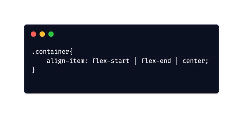 Align-items 属性定义了 flex 项目沿“y”轴或交叉轴对齐或布局的默认行为。