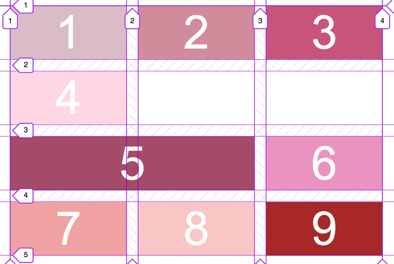 使用 grid-column-start 和 grid-column-end 的 CSS 网格