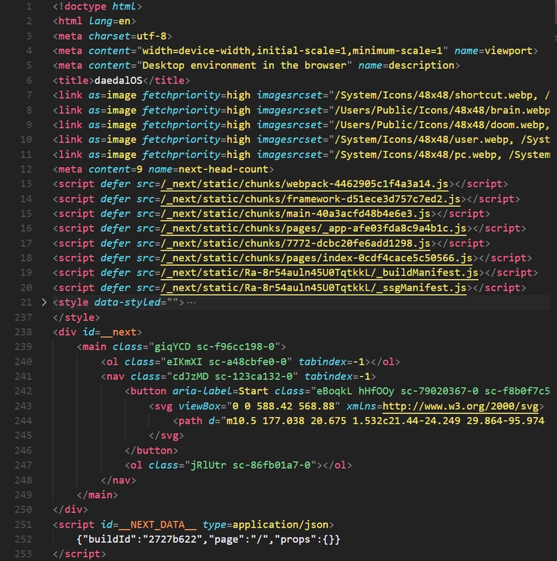 索引 HTML