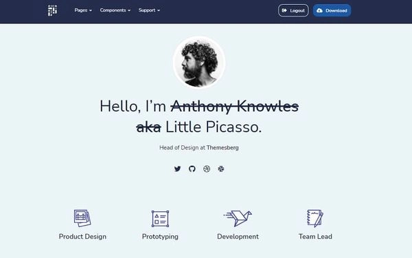 Flask Bootstrap Pixel - 自由职业者页面