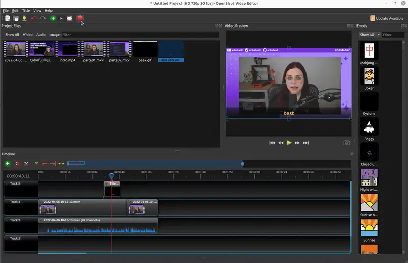 从 OpenShot 导出视频